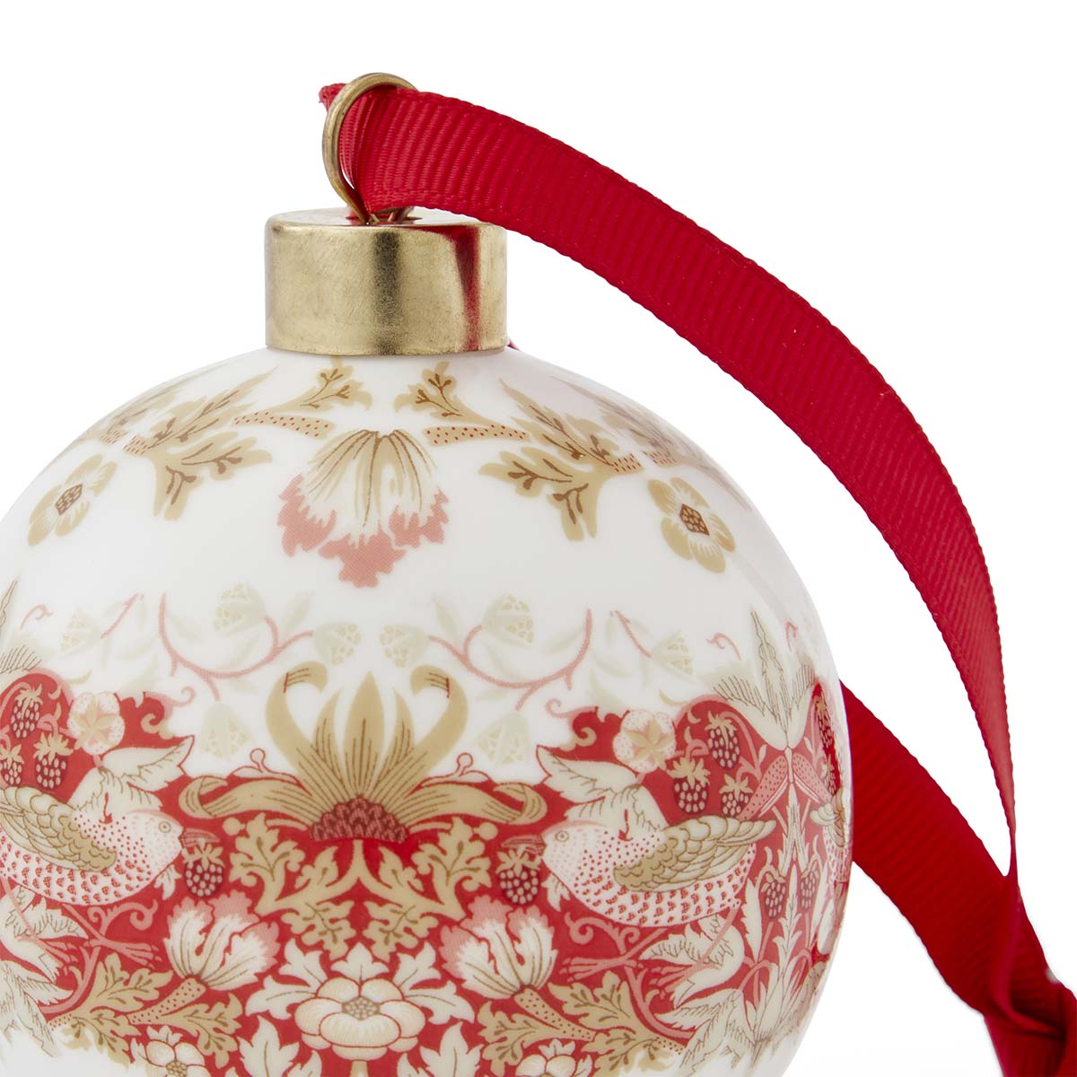 Morris & Co. Strawberry Thief Bauble image number null